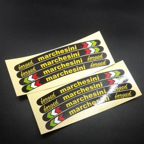 Jual Sticker Velg Marchesini Forged Set Pcs Shopee Indonesia