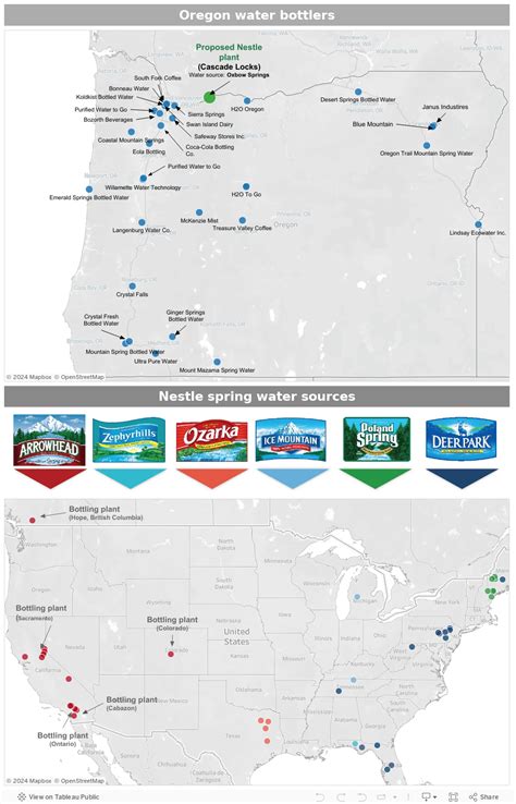 Mapping Bottled Water Facilities In Oregon And Across The Us