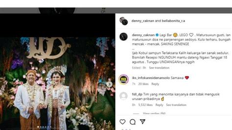 Denny Caknan Dan Bella Bonita Gelar Ngunduh Mantu 18 Agustus Mendatang