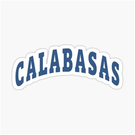 Calabasas Capital Sticker For Sale By Lukassfr Redbubble