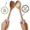 Amazon Folkulture Salad Servers Or Salad Tongs Wooden Utensils