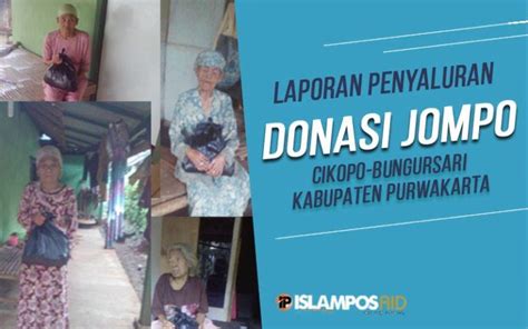 6 Paket Sembako Untuk Jompo Telah IslamposAid Salurkan Ke Desa Cikopo