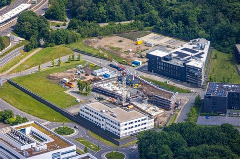 Luftaufnahme Bochum Baustelle Zum Neubau Eines B Rohauses Der Firma