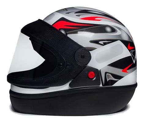 Capacete San Marino Taurus Branco Brilhante Masculino R Em