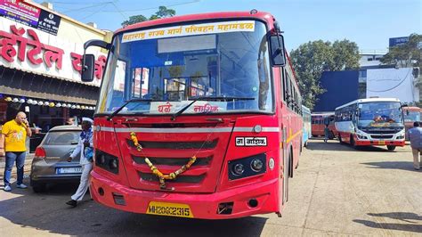 Msrtc New Bus Bs6 Nashik To Dhule New Bus Bs6 Nashik Bs 6 Bus Tata