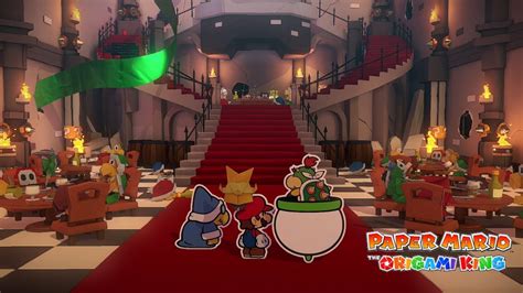 Paper Mario The Origami King Bowser S Castle Handaconda Scissors Boss Fight And Peach S