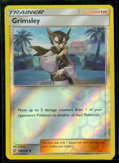 Grimsley Reverse Holo 199 Prices Pokemon Unified Minds Pokemon Cards