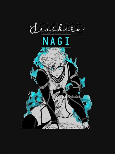 T Shirt Essentiel Avec L Uvre Nagi Serrure Bleue De L Artiste