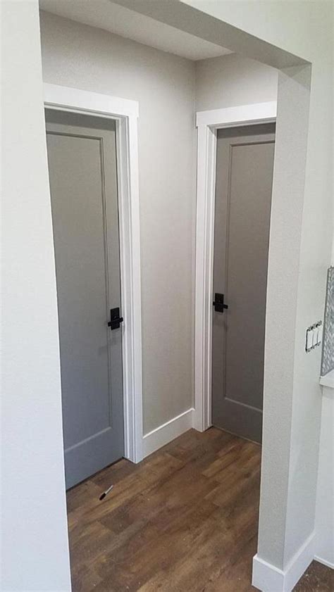 Modern Grey Painting Interior Doors