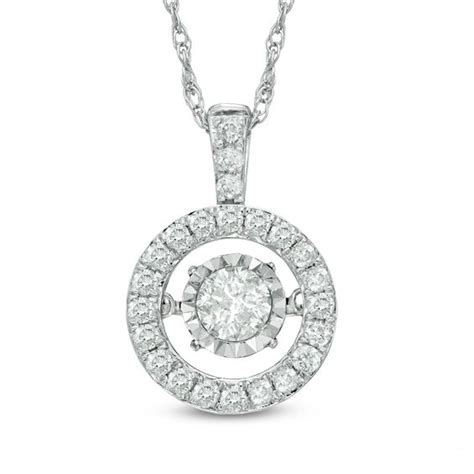 Unstoppable Love™ 3/4 CT. T.W. Diamond Frame Pendant in 14K White Gold ...