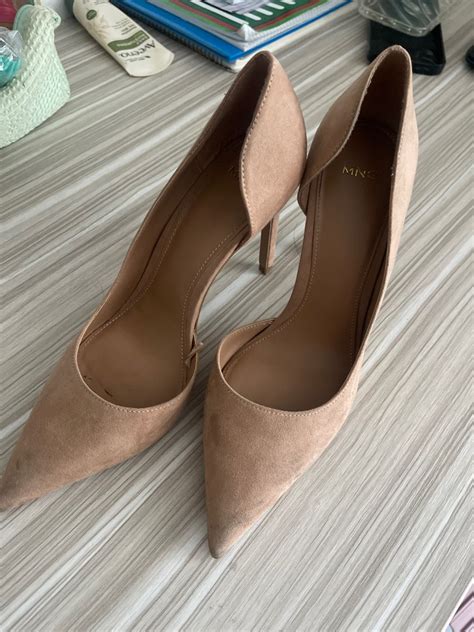 MNG Nude 5 Inches Heels Women S Fashion Footwear Heels On Carousell