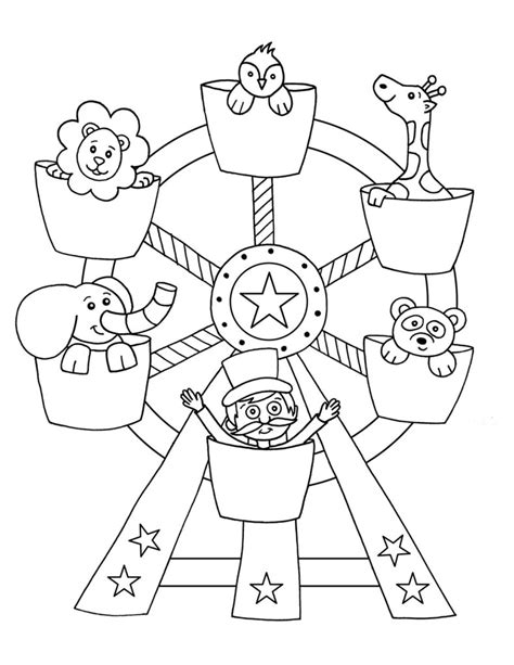 Carnival Coloring Sheets For Kids