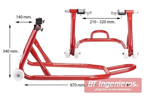 Caballete Rueda Trasera Moto Bt Ingenieros