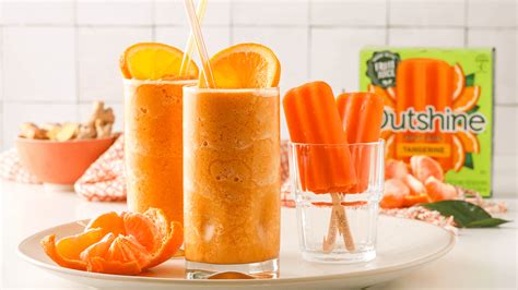 Outshine® Tangerine Turmeric Ginger Smoothie | IceCream.com Recipes