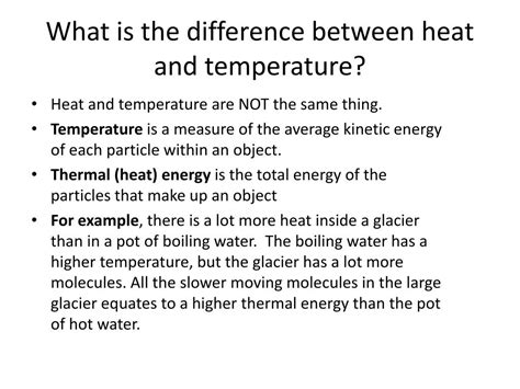 Ppt What Is The Difference Between Heat And Temperature Powerpoint