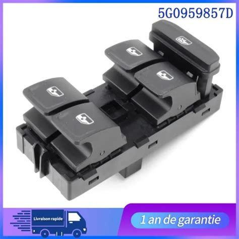 BOUTON COMMANDE INTERRUPTEUR De Leve Vitre Avant Gauche 5G0959857B