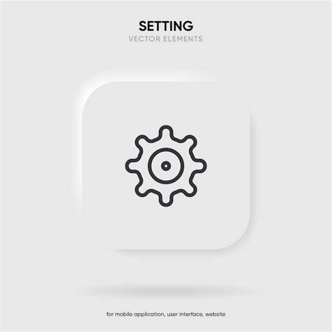 Vetor De Cone De Configura O D Ferramentas Sinal De Engrenagem De