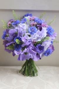 Wedding Bouquet of Sweet Peas - Liberty Blooms