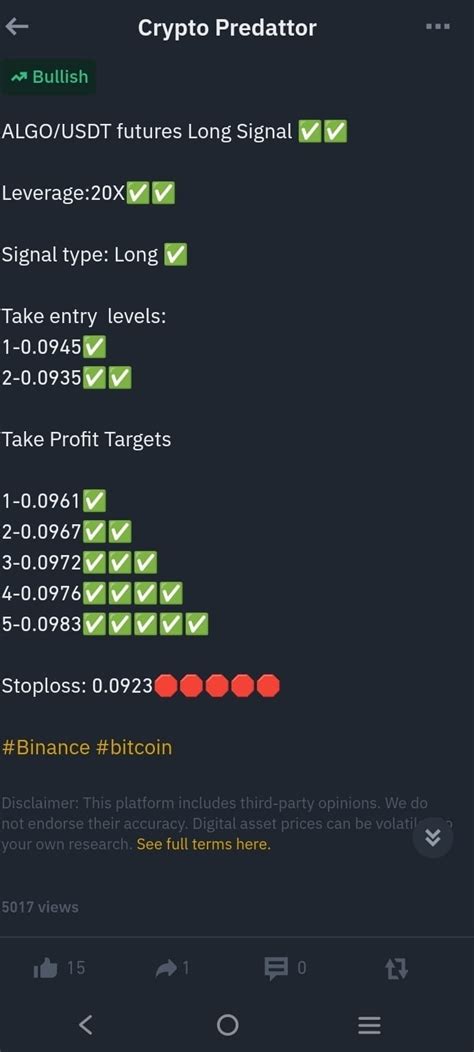 Algousdt Futures Long Signal All The Targets Achieved 🎯 Crypto