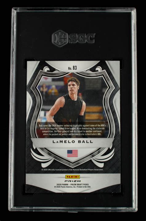 LaMelo Ball 2020 21 Panini Prizm Draft Picks Prizms Silver 83 Crusade