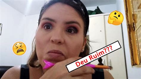 TESTANDO MAQUIAGENS BARATINHAS Deu Ruim YouTube