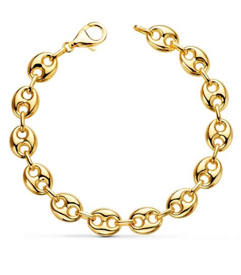 Bracelet Grain de Café Or 18K 7 5mm 21cm Alda