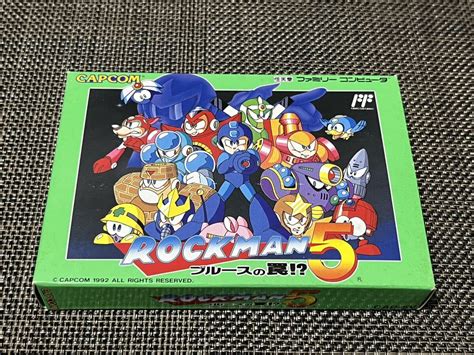 未使用美品 ロックマン5 ブルースの罠 ファミコンソフト Fc カプコン 箱説付｜代購幫