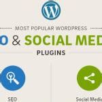 Los 20 plugins WordPress más populares para SEO y Social Media infografía