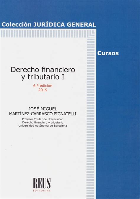 Derecho Financiero Y Tributario I Reus Editorial