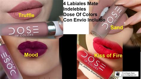 4 Labiales Dose Of Colors Con Envío 286 85 en Mercado Libre