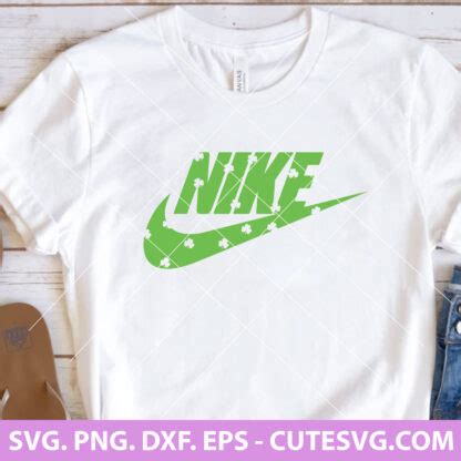 St Patricks Day Nike SVG Nike Logo SVG Shamrock SVG St Patricks Day