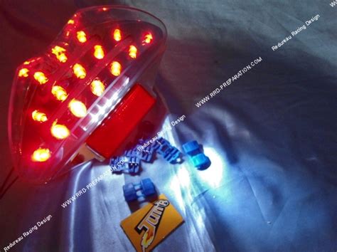 Luz Trasera Para Scooter Mbk Nitro Yamaha Aerox Y Magnum Racing Tun R