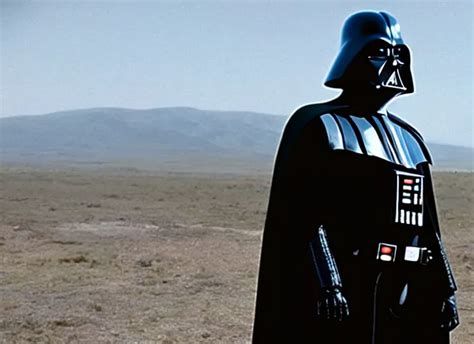 Film Still Of Darth Vader As William The Man In Black Stable