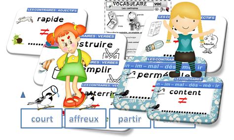 Lexique Les Contraires Cp Ce Recreatisse Ce Vocabulaire