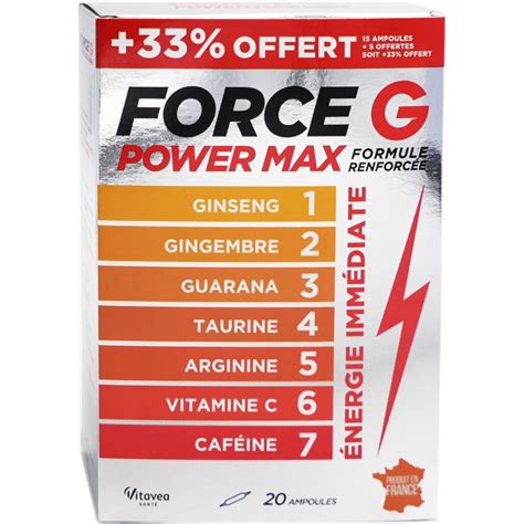 Vitavea Force G Power Max Ampoules