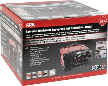 APA Batterie Werkstatt Ladegerät digital 6 12V 12A kaufen Globus Baumarkt