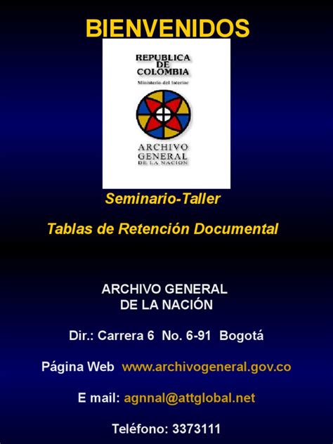 Pdf Tdr Tablas De Retencion Documental Archnacgovco Ppt Dokumen Tips