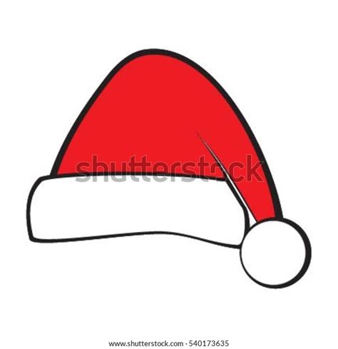 Cute Santa Hat Stock Vector Royalty Free 540173635 Shutterstock