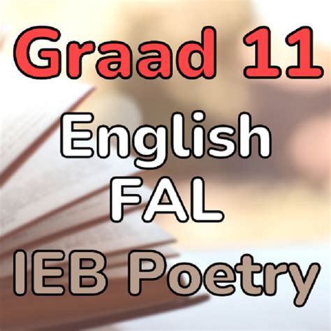 Grade 11 English Fal Poetry Analyzes Ieb Noted • Teacha