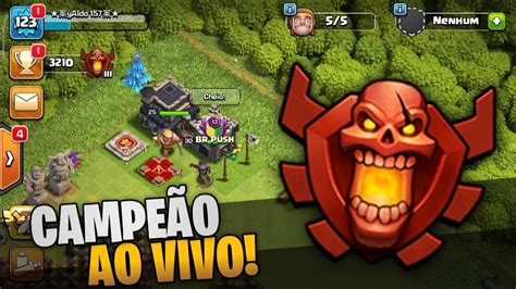 Consegui Campe O No Meu Cv Ao Vivo Clash Of Clans Youtube