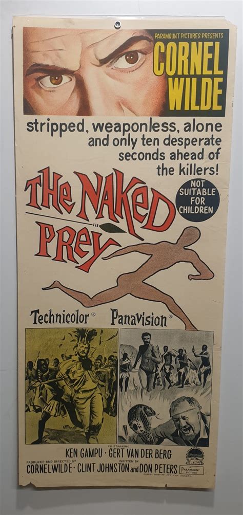 ORIGINAL DAY BILL MOVIE POSTER THE NAKED PREY 1965 X Marks The Shop