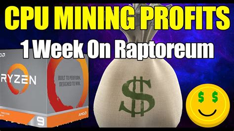 Cpu Mining Profits 1 Week Of Rtm Youtube