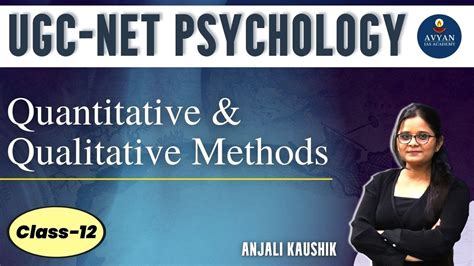 Quantitative And Qualitative Methods Ugcnet Psychology Avyan Ias