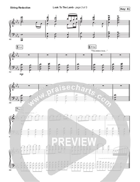 Look To The Lamb Unison Part String Reduction Sheet Music Pdf