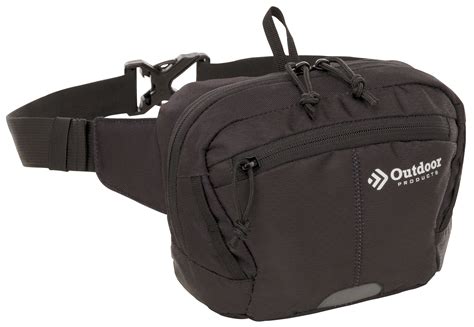 Outdoor Products Essential 2 Ltr Waist Pack Fanny Pack Black