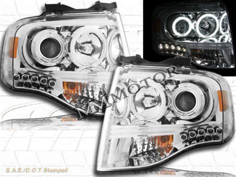 Ford Expedition Chrome Housing Dual Ccfl Halo Led Projector