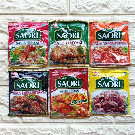 Jual Ajinomoto Saori Sachet Saus Oriental Saos Teriyaki Tiram Asam