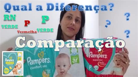 Qual A Melhor Pampers Vermelha Ou Verde - Comparação das fraldas Pampers verde e vermelha RN+ e P - YouTube
