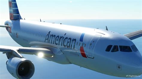 American Airlines A320 N128w For Microsoft Flight Simulator Msfs