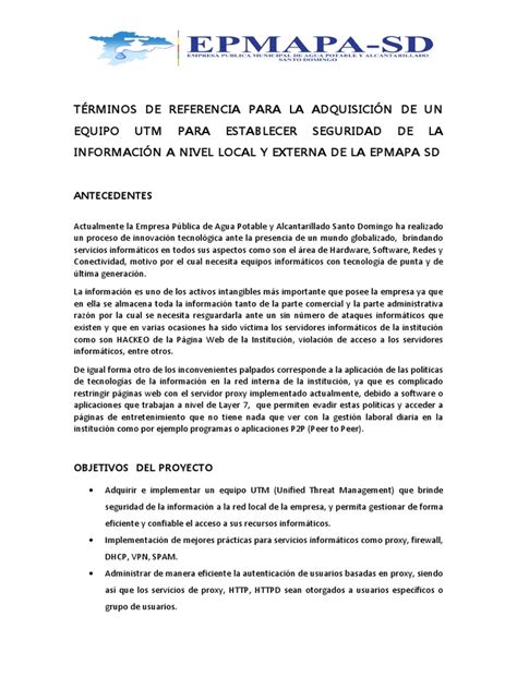 Pdf Especificaciones Tecnicas Utm Docx Dokumen Tips